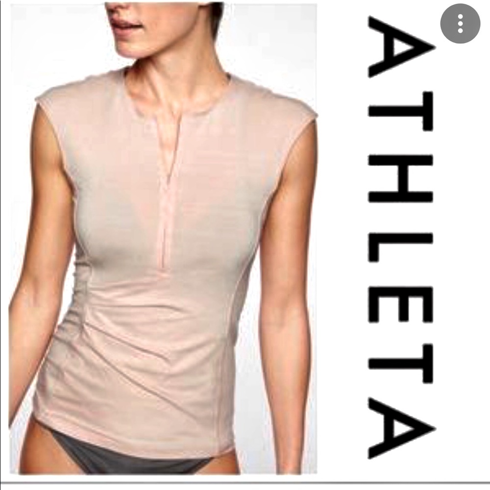 Athleta half zip top. Ballerina 🩰 pink.